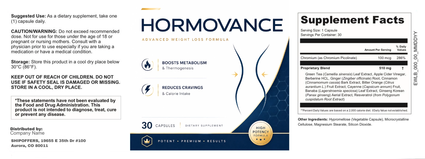 Hormovance Label